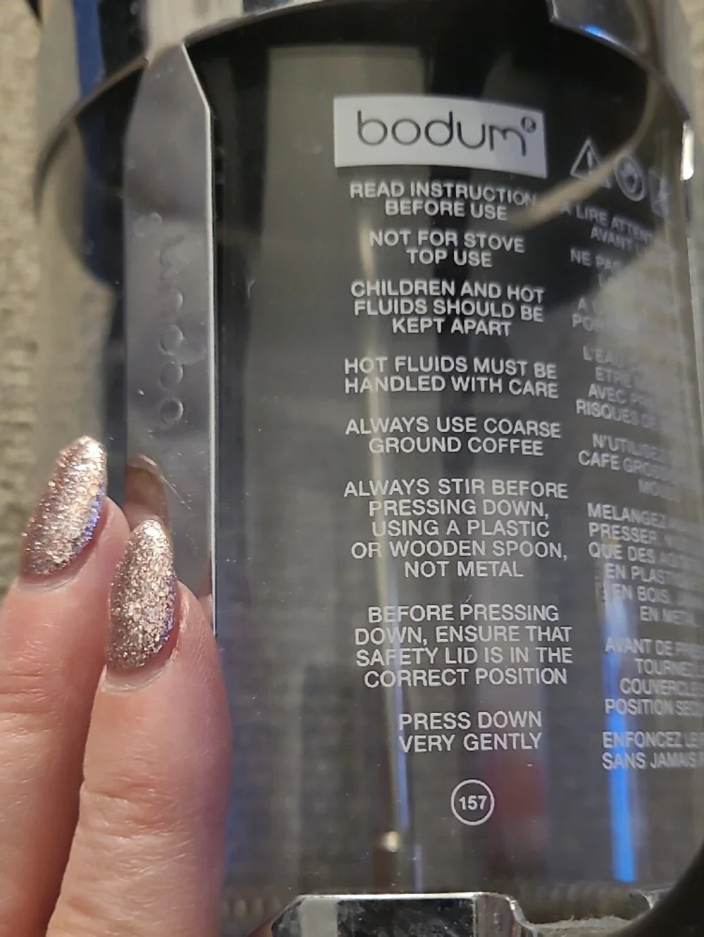 Bodum stainless steel